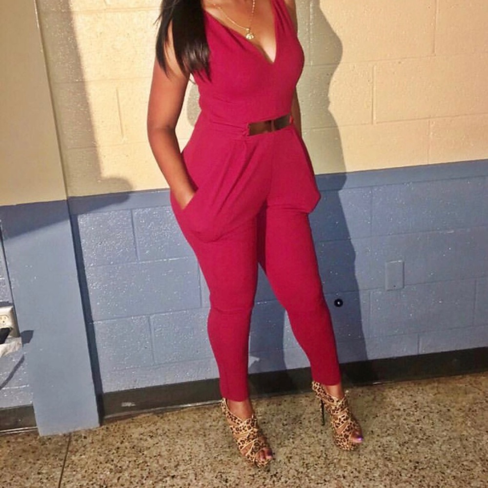 Burgundy Jumpsuit